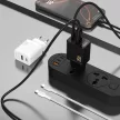 Dudao A27 MaxC 35W GaN hálózati töltő és USB-C kábel, fehér