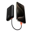 VEGER powerbank 20000 mAh beépített kábellel Type C / Lightning PD QC3.0 35W K2 (W2068), fekete