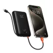 VEGER powerbank 20000 mAh beépített kábellel Type C / Lightning PD QC3.0 35W K2 (W2068), fekete