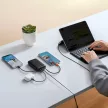 VEGER powerbank 20000 mAh beépített kábellel Type C / Lightning PD QC3.0 35W K2 (W2068), fekete