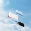VEGER powerbank 20000 mAh beépített kábellel Type C / Lightning PD QC3.0 35W K2 (W2068), fekete