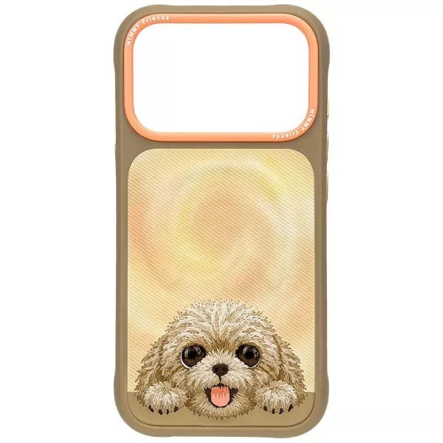 Nimmy Big Eyed Lying Teddy Poodle MagSafe iPhone 18 Pro / 17 Pro tok, barna