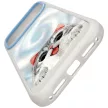 Nimmy Big Eyed Lying Silver Shaded Cat MagSafe iPhone 18 Pro / 17 Pro tok, fekete