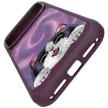 Nimmy Big Eyed Lying Cream Cat MagSafe iPhone 18 Pro Max / 17 Pro Max tok, lila