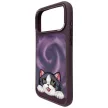 Nimmy Big Eyed Lying Cream Cat MagSafe iPhone 18 Pro Max / 17 Pro Max tok, lila