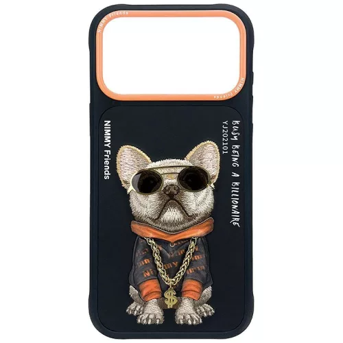 Nimmy Glasses Cool Dog iPhone 17 Pro / 18 Pro tok, fekete