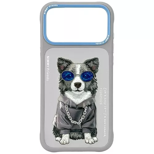 Nimmy Glasses Cool Dog iPhone 17 Pro Max / 18 Pro Max tok, szürke