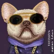 Nimmy Glasses Cool Dog iPhone 18 Pro / 17 Pro tok, lila