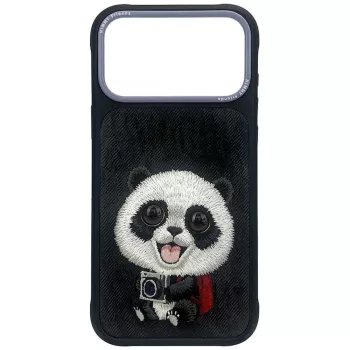 Nimmy Big Eyed Giant Pa iPhone 18 Pro / 17 Pro tok, fekete