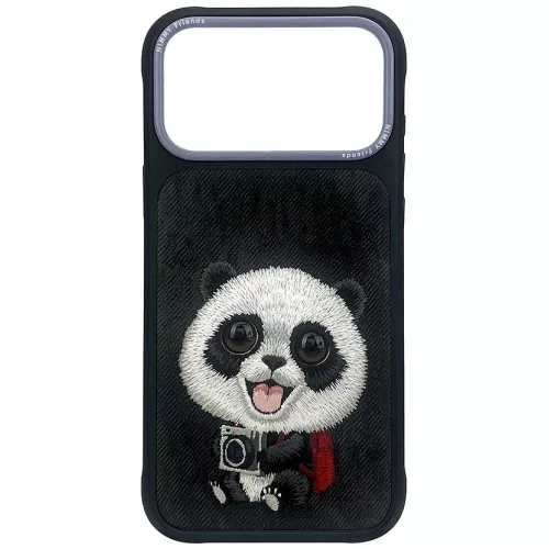 Nimmy Big Eyed Giant Pa iPhone 18 Pro / 17 Pro tok, fekete