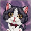 Nimmy Big Eyed Cream Cat iPhone 18 Pro / 17 Pro tok, lila