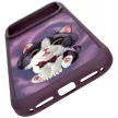 Nimmy Big Eyed Cream Cat iPhone 18 Pro / 17 Pro tok, lila