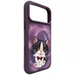 Nimmy Big Eyed Cream Cat iPhone 18 Pro / 17 Pro tok, lila