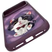 Nimmy Big Eyed Cream Cat iPhone 18 Pro Max / 17 Pro Max tok, lila
