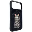 Nimmy Lucky Fashion Cat MagSafe iPhone 18 Pro / 17 Pro tok, fekete