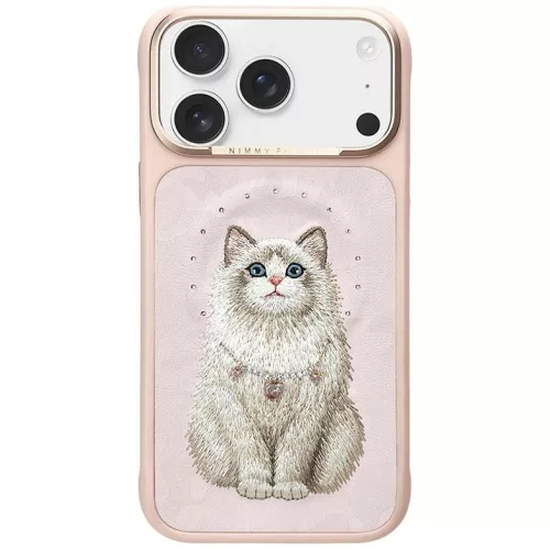 Nimmy Lucky Fashion Cat MagSafe iPhone 18 Pro Max / 17 Pro Max tok, rózsaszín