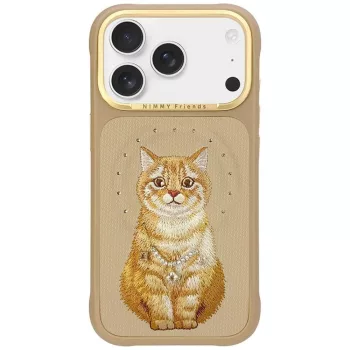   Nimmy Lucky Fashion Cat MagSafe iPhone 18 Pro / 17 Pro tok, barna
