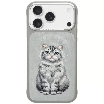   Nimmy Lucky Fashion Cat MagSafe iPhone 18 Pro / 17 Pro tok, szürke