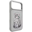 Nimmy Lucky Fashion Cat MagSafe iPhone 18 Pro / 17 Pro tok, szürke