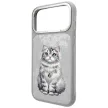 Nimmy Lucky Fashion Cat MagSafe iPhone 18 Pro / 17 Pro tok, szürke