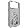 Nimmy Lucky Fashion Cat MagSafe iPhone 18 Pro Max / 17 Pro Max tok, szürke