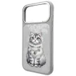 Nimmy Lucky Fashion Cat MagSafe iPhone 18 Pro Max / 17 Pro Max tok, szürke