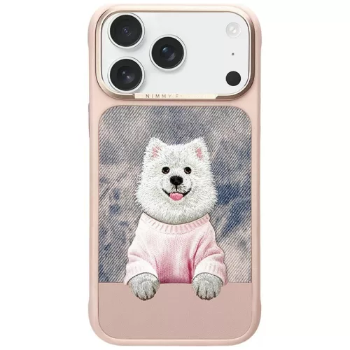 Nimmy Gentle Pets Series Dog MagSafe iPhone 18 Pro / 17 Pro tok, rózsaszín