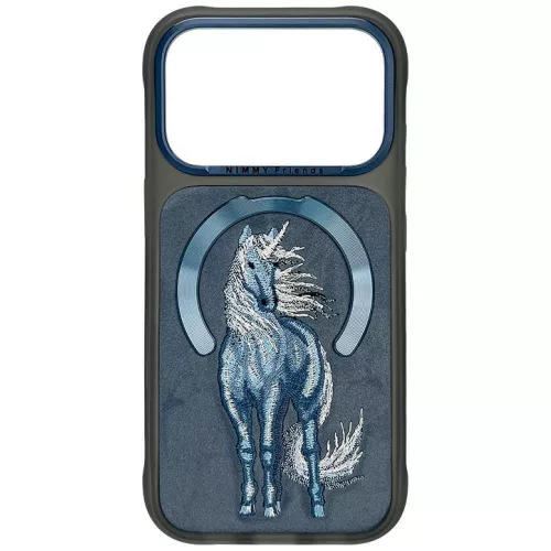 Nimmy Magnetic Fantasy Animal Unicorn MagSafe iPhone 18 Pro / 17 Pro tok, kék