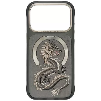   Nimmy Magnetic Fantasy Animal Dragon MagSafe iPhone 18 Pro / 17 Pro tok, szürke