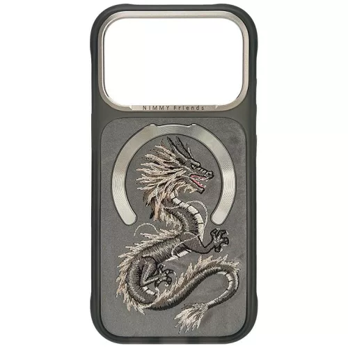 Nimmy Magnetic Fantasy Animal Dragon MagSafe iPhone 18 Pro Max / 17 Pro Max tok, szürke