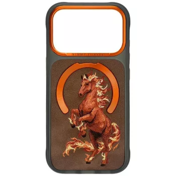   Nimmy Magnetic Fantasy Animal Horse MagSafe iPhone 18 Pro / 17 Pro tok, narancssárga