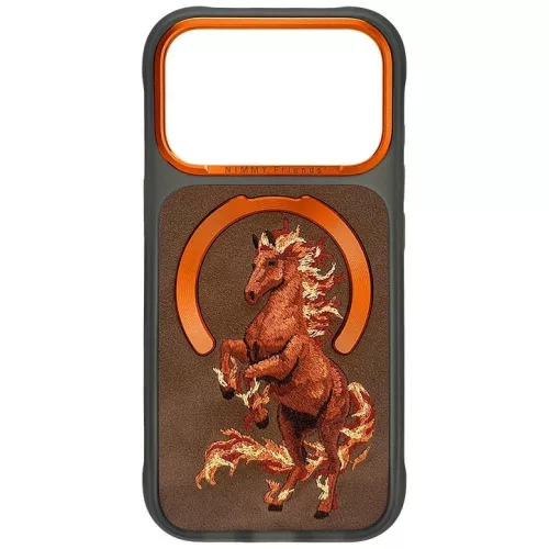Nimmy Magnetic Fantasy Animal Horse MagSafe iPhone 18 Pro / 17 Pro tok, narancssárga