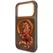 Nimmy Magnetic Fantasy Animal Horse MagSafe iPhone 18 Pro Max / 17 Pro Max tok, narancssárga