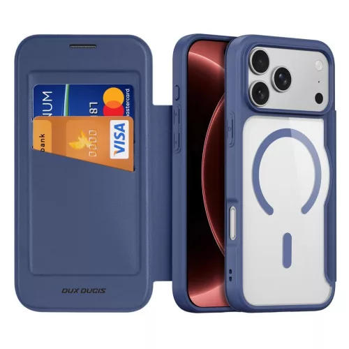 Dux Ducis Skin X Pro MagSafe (Open Ring Version) iPhone 18 Pro / 17 Pro tok, kék