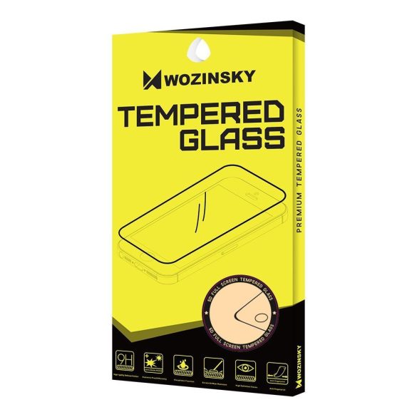 Wozinsky Xiaomi Redmi K40/K40 Pro/K40 Pro Plus/Poco F3 5D Full Glue teljes kijelzős edzett üvegfólia (tempered glass) 9H keménységű, tokbarát, fekete