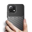 Armored Thunder Xiaomi Mi 11 Lite 4G/Mi 11 Lite 5G ütésálló hátlap, tok, fekete