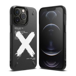   Ringke Onyx Design Durable X iPhone 13 Pro hátlap, tok, mintás, fekete
