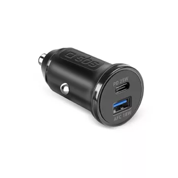  SBS 25W autós töltő - Ultra-fast charging with Power Delivery, fekete