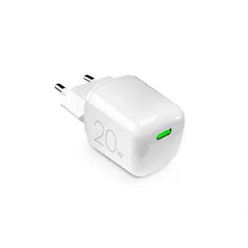 Puro 20W GaN USB-C hálózati töltő, fehér