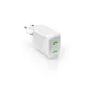 Puro MiniPro 35W GaN 2xUSB-C hálózati töltő, fehér