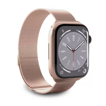   Puro Milanese Stainless Steel Apple Watch Band 38/40/41mm, rózsaszín