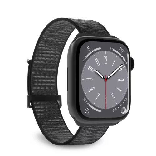 Puro Sport Nylon óraszíj Apple Watch 38/ 40/ 41 mm, fekete