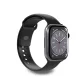Puro Icon Silicone óraszíj Apple Watch 42/ 44/ 45/ 49 mm, fekete (2 pcs.)