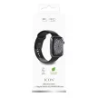 Puro Icon Silicone óraszíj Apple Watch 42/ 44/ 45/ 49 mm, fekete (2 pcs.)