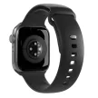 Puro Icon Silicone óraszíj Apple Watch 42/ 44/ 45/ 49 mm, fekete (2 pcs.)