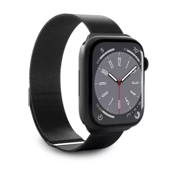   Puro 'MILANESE' watch band Apple Watch 42-44-45-49m, tok, fekete