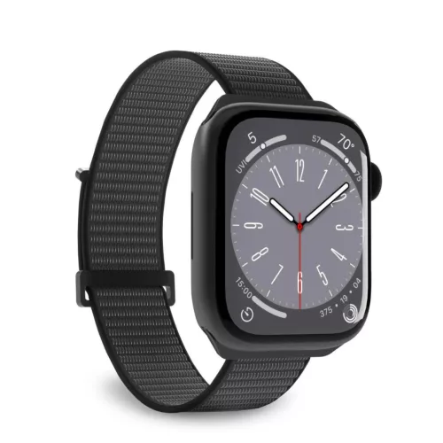 Puro Sport Nylon óraszíj Apple Watch 42/ 44/ 45/ 49 mm, fekete