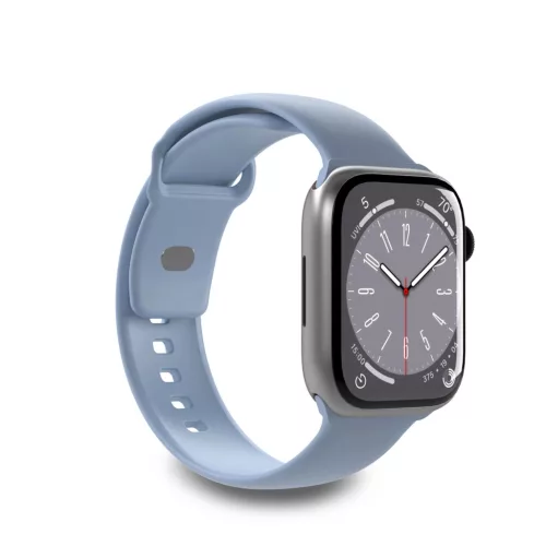 Puro Icon Silicone óraszíj Apple Watch 42/ 44/ 45/ 49 mm - Light, kék (2 pcs.)