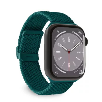   Puro Loop Nylon Apple Watch óraszíj 38/40/41mm - Dark, zöld