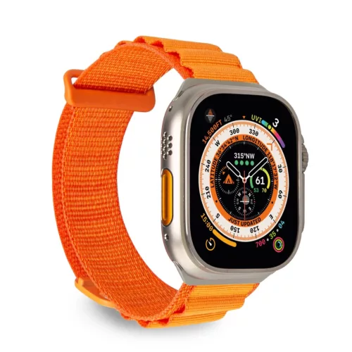 Puro Extreme Nylon óraszíj Apple Watch 42/ 44/ 45/ 49 mm, narancssárga
